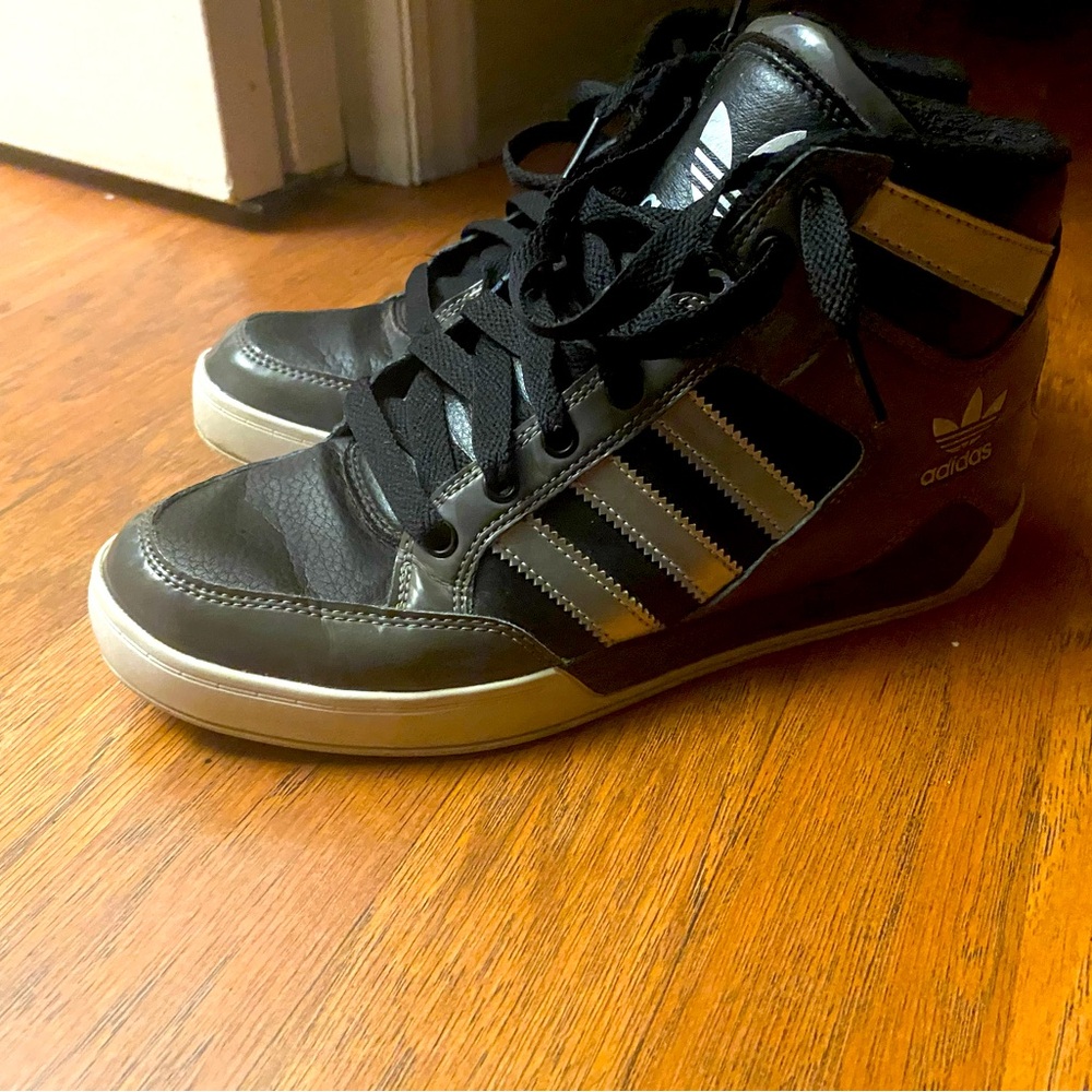 Adidas black and gray-